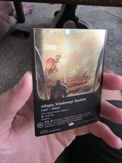 Adagia, Windswept Bastion (Borderless) (Galaxy Foil) - Edge of Eternities MTG - Image 1