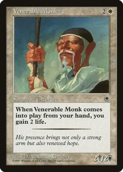 Venerable Monk Portal MTG - Image 1