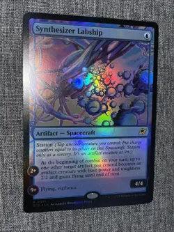 MTG Edge of Eternities EOE FOIL R Synthesizer Labship #0081 - Image 1