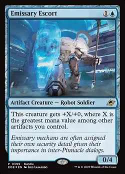 MTG - Edge of Eternities - Emissary Escort (#399) - FOIL Promo - Image 1