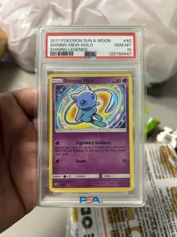 2017 Pokemon Shining Legends-Shining Mew Sun & Moon PSA 10 - Image 1