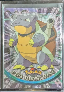 #09 Blastoise HOLO/FOIL Card Pokemon 1999 Topps Black Label EX/LP - Image 3