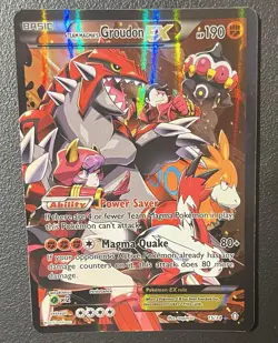 Team Magma's Groudon EX - 15/34 Double Crisis Ultra Rare Pokemon Ungraded / LP - Image 1