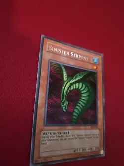 Yugioh Sinister Serpent SDD-002 Parallel Secret Rare NM - Image 3