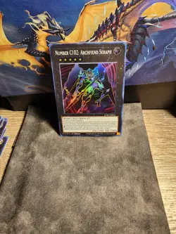 Yugioh! TCG - Number C102: Archfiend Seraph - Super Rare - JUSH-EN056 - Image 1