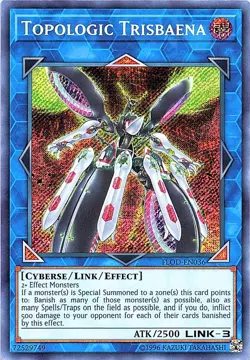 Yugioh Topologic Trisbaena Secret Rare Flames of Destruction FLOD-EN036 NM - Image 1