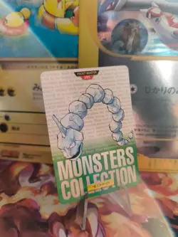 Pokemon Karte Card Onix Green Monsters Collection Carddass 1996 japanese Exc - Image 1