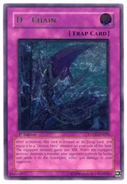 Moderately Played D - Chain - POTD-EN050 - Ultimate Rare - 1st Edition - YuGiOh - Image 1