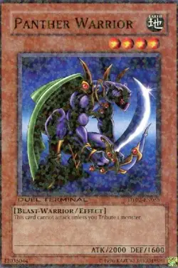 Lightly Played Panther Warrior - DT02-EN055 - Common - Duel Terminal - YuGiOh - Image 1