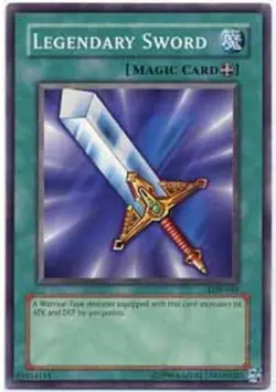 Lightly Played Legendary Sword - LOB-040 - Common - 1st Edition - YuGiOh - Image 1