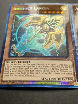 3x Artifact Lancea | RA01-EN006 | Collectors Rare | NM | 1st Edition | YuGiOh! - Image 2