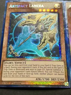 3x Artifact Lancea | RA01-EN006 | Collectors Rare | NM | 1st Edition | YuGiOh! - Image 3