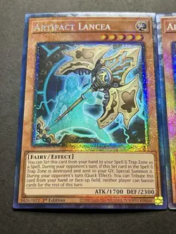3x Artifact Lancea | RA01-EN006 | Collectors Rare | NM | 1st Edition | YuGiOh! - Image 4