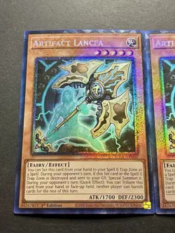 3x Artifact Lancea | RA01-EN006 | Collectors Rare | NM | 1st Edition | YuGiOh! - Image 3