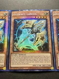 3x Artifact Lancea | RA01-EN006 | Collectors Rare | NM | 1st Edition | YuGiOh! - Image 5