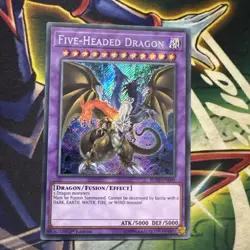 Yugioh! Five-Headed Dragon BLHR-EN000 Secret Rare 1st Edition NM - Image 1