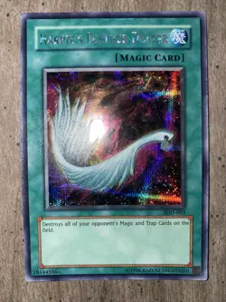 Yu-Gi-Oh Harpie's Feather Duster SDD-003 Prismatic Secret Rare Unlimited LP/NM - Image 2