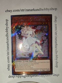 Yugioh Ash Blossom & Joyous Spring Alt Art RA04-EN025 Platinum Secret Rare NM - Image 1