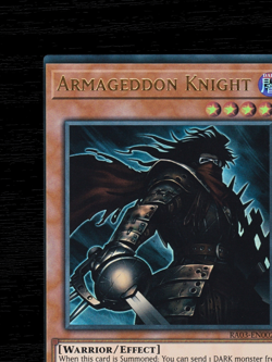 Yu-Gi-Oh Armageddon Knight RA03-EN002 1st Edition Ultra Rare Misprint Miscut - Image 4