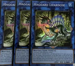 3x Haggard Lizardose Yugioh OTS Tournament Pack 28 Super Rare Playset - Image 1