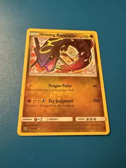 Pokemon TCG Shining Rayquaza Holo Card 56/73 Shiny Holo Rare - Image 1