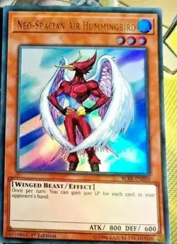 X1 NEO-SPACIAN AIR HUMMINGBIRD - 1ST ED ULTRA RARE NM BLRR-EN050 - YUGIOH - Image 5