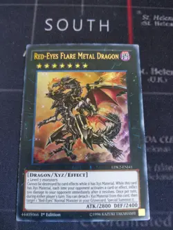 RED-EYES FLARE METAL DRAON - 1ST ED ULTRA RARE LP - LDK2-ENJ41 - YUGIOH - Image 1