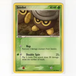 Pokemon TCG Seedot 60/108 EX Power Keepers Regular Common Card EN-LP 2007 - Image 1