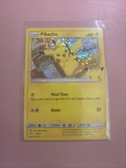 Pokemon Pikachu Holo Card 25/25 McDonald's 25th Anniversary Edition - Image 2