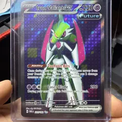 Iron Valiant EX 225/182 Ultra Rare Paradox Rift Pokemon TCG Card - Image 1