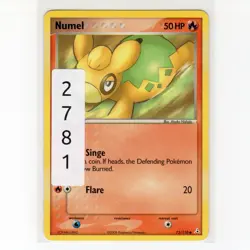 Pokemon TCG Numel 72/110 EX Holon Phantoms Regular Common Card EN-LP 2006 - Image 3