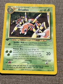 Ariados 27/111 Neo Genesis Regular - Pokemon Card 1st Edition Lightly Played LP - Image 2