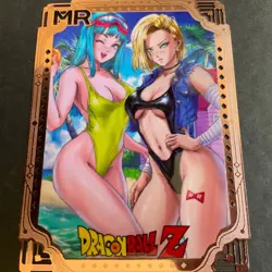 Goddess Story Gold METAL Card - Serial Number #/200! Android 18 Bikini Dragon - Image 4