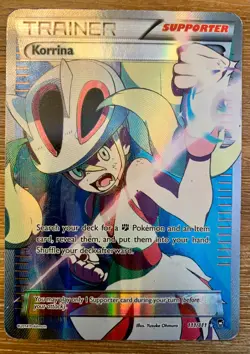 Korrina 111/111 Full Art Trainer - XY Furious Fists - Holo - Pokemon Card - Image 1