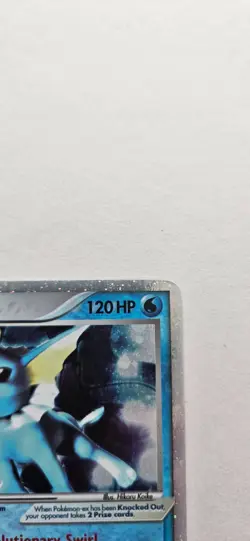 Vaporeon EX 110/113 - Ex Delta Species 2005 Ultra Rare Pokemon Card MP Crease - Image 3
