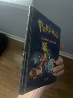 1999 BLUE POKEMON TCG COLLECTOR's CARD ALBUM Binder GREAT CONDITION authentic - Image 4