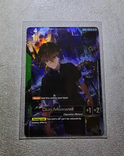 Duo Maxwell Alternate Art Foil - GD01-090 R+ NM - Gundam TCG Card Game - Image 1