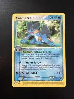 Swampert 23/109 Rare Holo EX Ruby & Sapphire NM Pokemon Card - Image 1