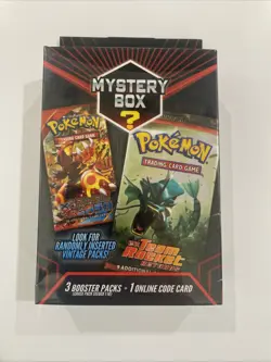 2023 Pokemon Mystery Box - 3 Booster Packs + 1 Online Code Card - Ex Team Rocket - Image 1