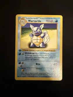 Pokemon Wartortle Card 42/102 Base Set Holo Rare - Image 2
