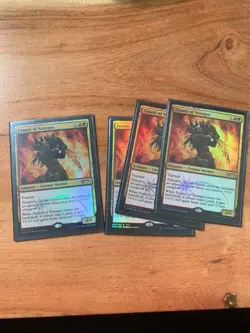 x1 MTG FNM Promo FANATIC OF XENAGOS Foil LP Magic the Gathering - Image 1