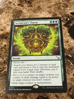 ARCHDRUID'S CHARM Magic MTG Murders at Karlov Manor - Image 1