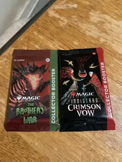 Magic MTG The Brothers War & Innistrad Crimson Vow Collector Booster Packs - Image 1