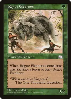 Rogue Elephant Weatherlight MTG - Image 1