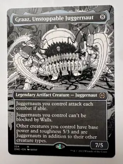 MTG Graaz, Unstoppable Juggernaut (334/493) Phyrexia All Will Be One NM - Image 1