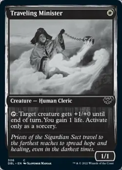 Traveling Minister - Foil - Innistrad: Double Feature #306 MTG Magic The Gatheri - Image 1