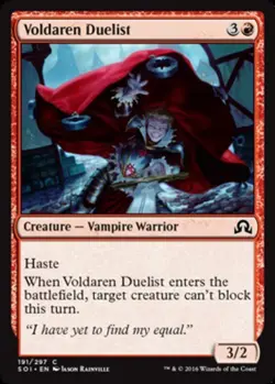 Voldaren Duelist - Shadows Over Innistrad #191/297 MTG Magic The Gathering - Image 1