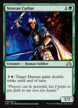 Veteran Cathar - Shadows Over Innistrad #238/297 MTG Magic The Gathering - Image 1