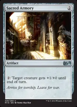 Sacred Armory - Magic 2015 (M15) #228/269 MTG Magic The Gathering - Image 1