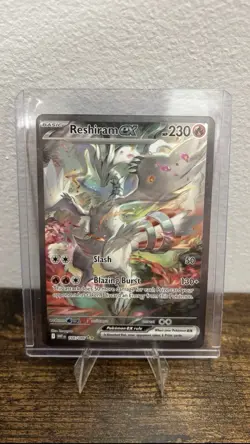 Reshiram EX 166/086 English SIR White Flare NEAR MINT PackFresh Pokemon TCG Card - Image 1